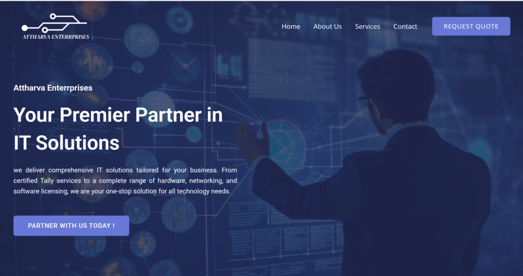 Attharva Entprise Website Built by Adept Creatives